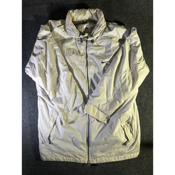 Mens Vintage Nike Winter Coat XXL 2XL With Zipped Hood - Picture 10 of 13